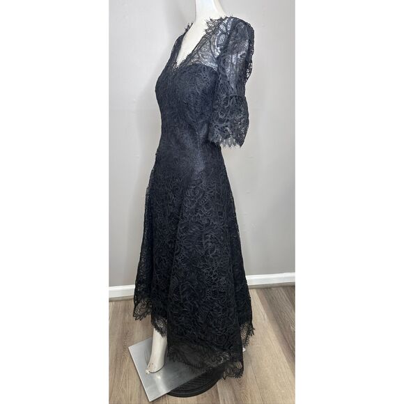 RICKIE FREEMAN FOR TERI JON Lace Midi Dress US 16 $860 - Picture 6 of 9